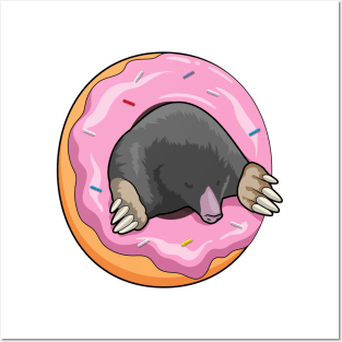 Mole with Donut Posters and Art